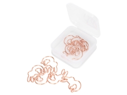 20 Clips De Papel Conejo Oro Rosa Forma Animal Cute Clip De Oficina Documento