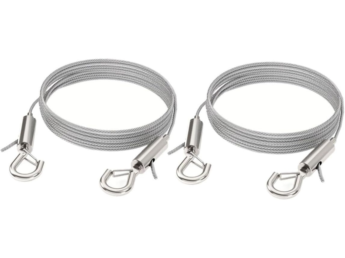 Ukcoco 2 Fio Ajustável Peças Para Pendurar Quadros En Aço Inoxidável 304com Ganchos Duplos, Resistentes, Para Paredes