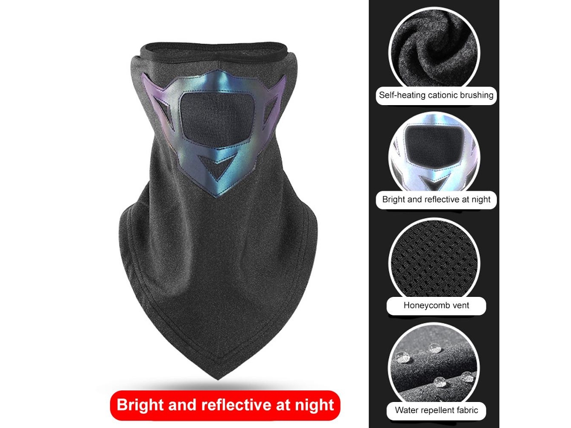Protetor Facial de Pescoço Balaclava Impermeável Reflexivo Polar para Inverno, Ciclismo, Hiking Homens e Mulheres | S/MARCA
