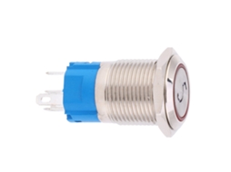Interruptor Push button 16mm Aço Inox Ip65 24vdc
