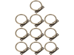 Gadpiparty Conjunto De 10-puxadores Circulares Em Argola Para Gavetas E Cômodas, Em Liga De Zinco Com Design Minimalista