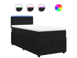 Box Spring Bed, Box Spring Beds Vidaxl Preto Veludo (80 X 200 Cm)