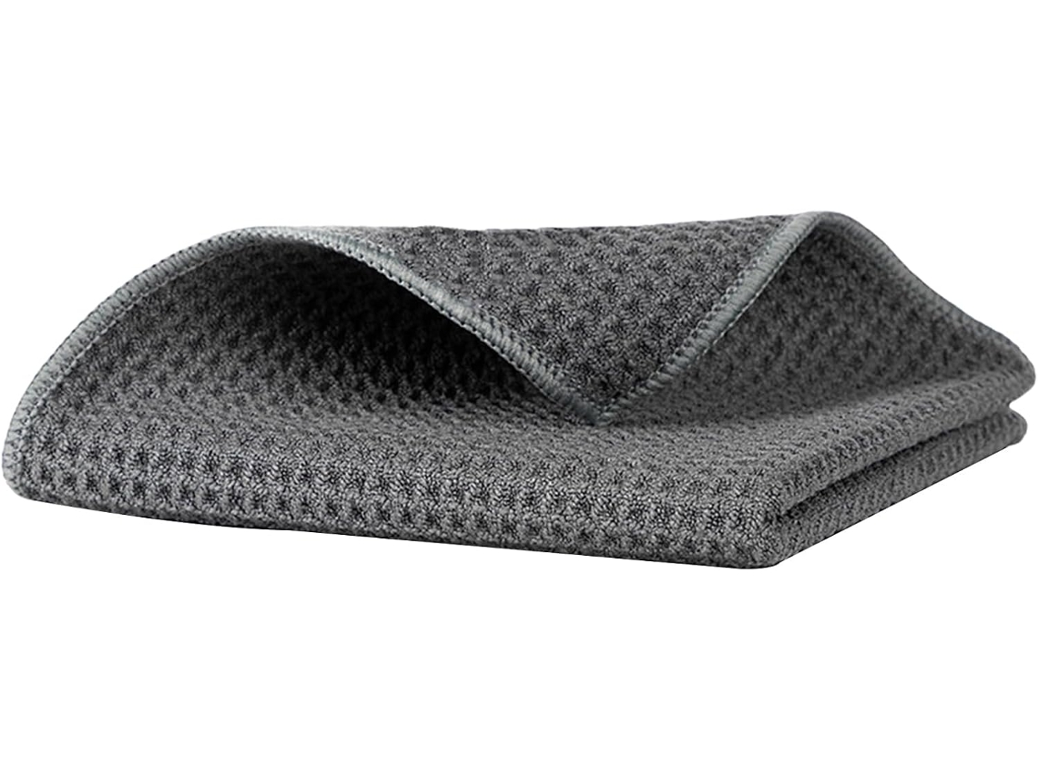 Toalha De Microfibra Com Textura Waffle – Tecido Secagem Rápida Para