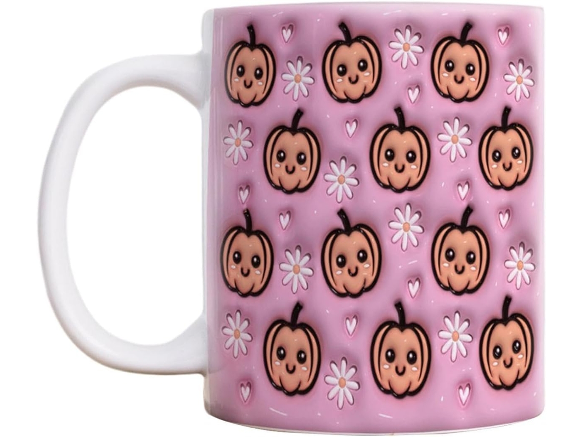 Caneca De Halloween 325ml Para Bebidas, Chá E Água.