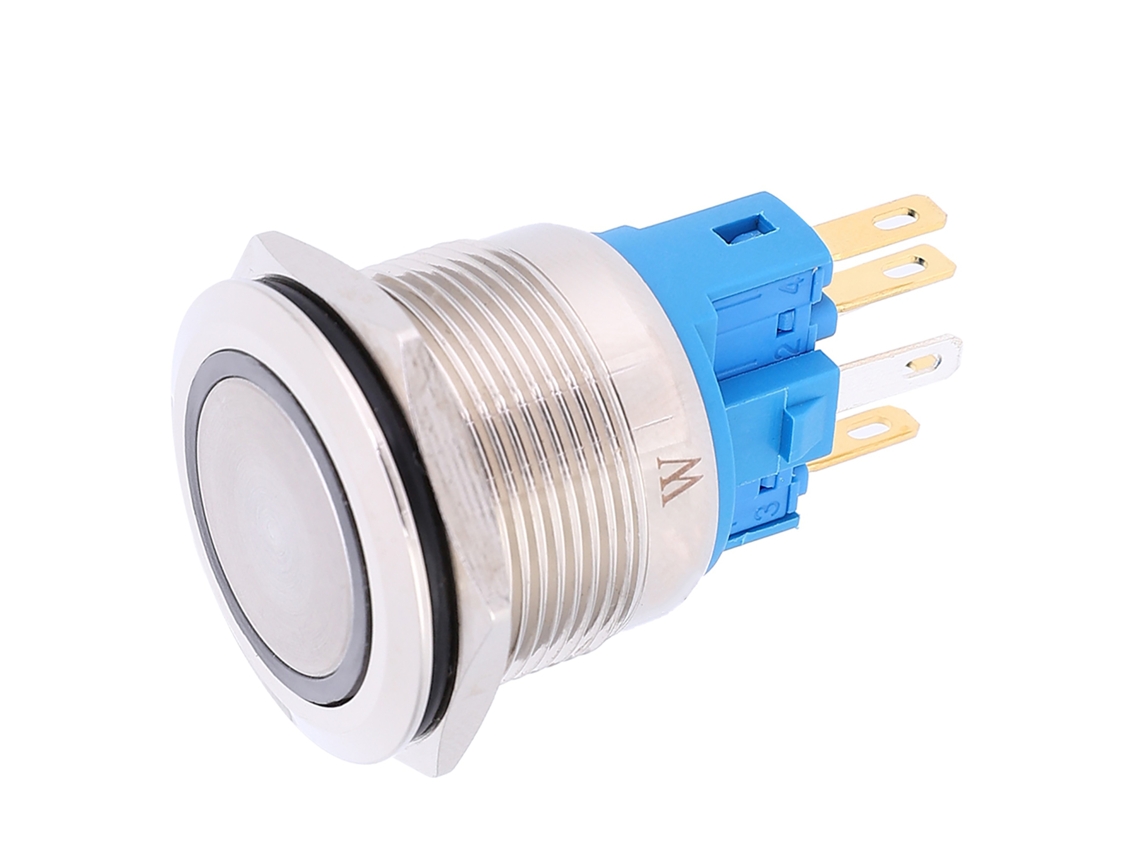 Interruptores Push button 2 Dc 12 24v 22mm Auto bloqueio