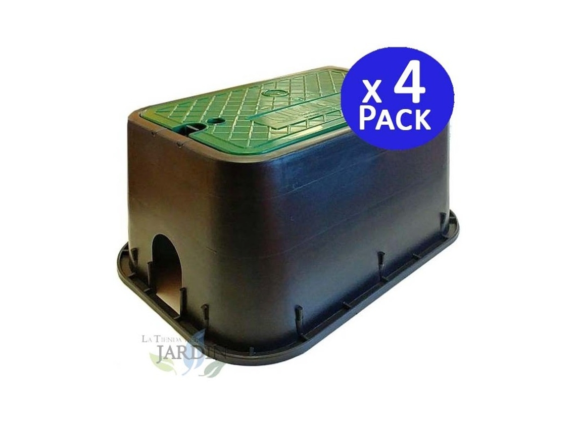 Arqueta de riego rectangular estandar 49x35x22 cm, SUINGA (Pack 4) SUINGA