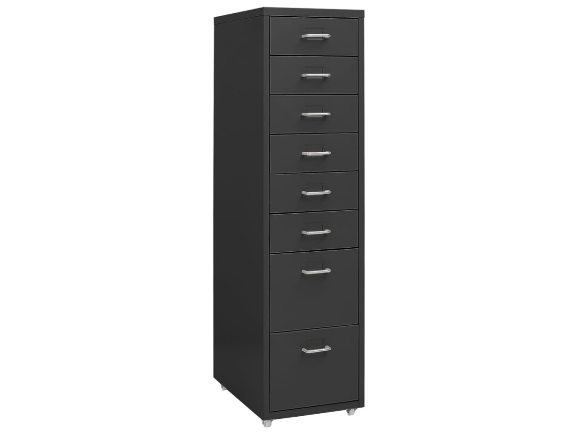 Mobile File Cabinet, Mobile File Cabinets Vidaxl Antracite Metal (n/a)