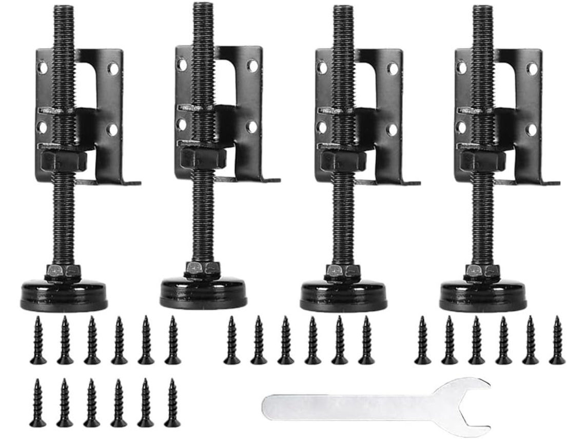 Conjunto De 4 Protetores Borracha Pretos Para Móveis, Com Propriedades Antiderrapantes, Ideais Para Diversos Estilos De