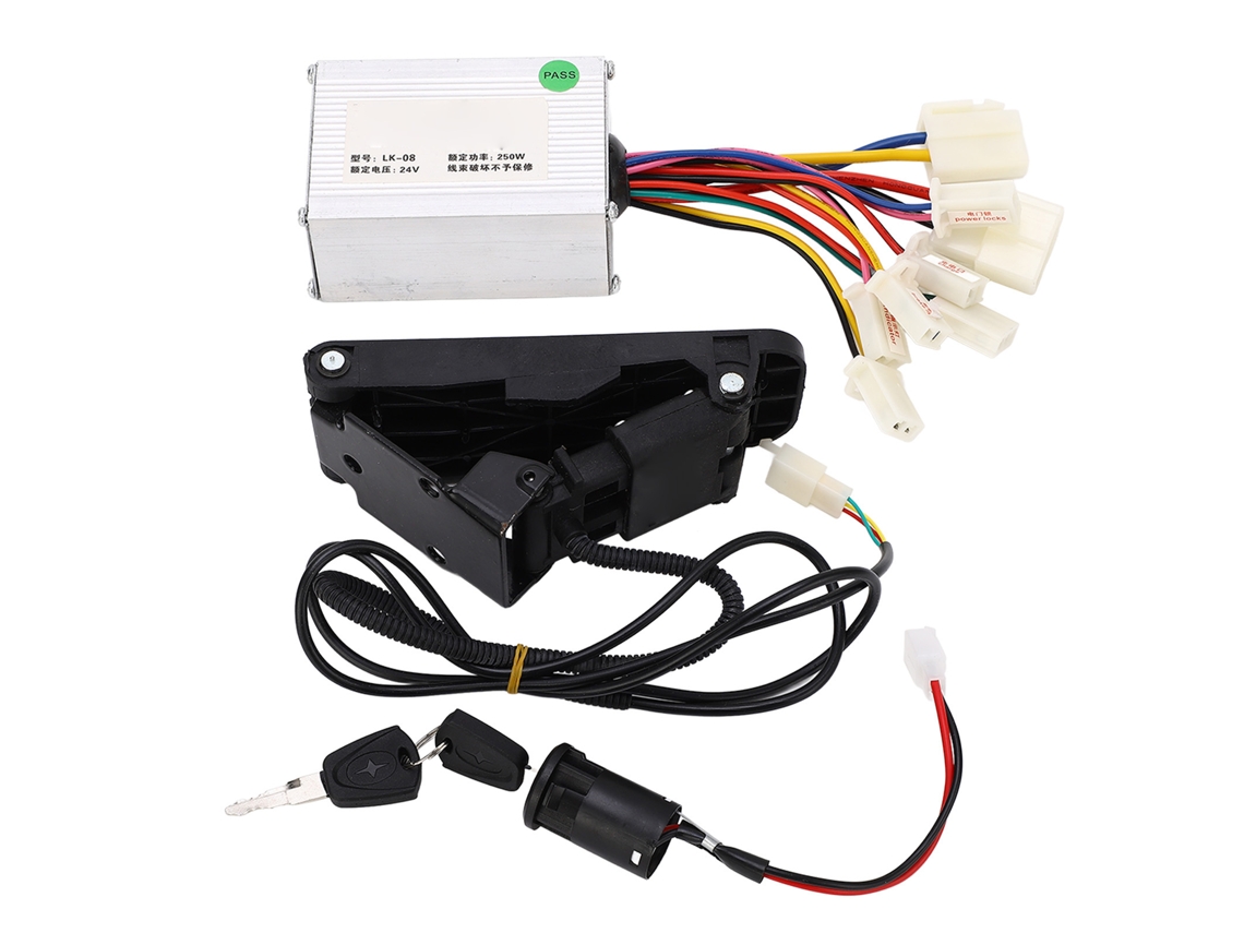 Kit Controlador de Motor Brush Speed 36v 800w com Acelerador e Chaves S/MARCA