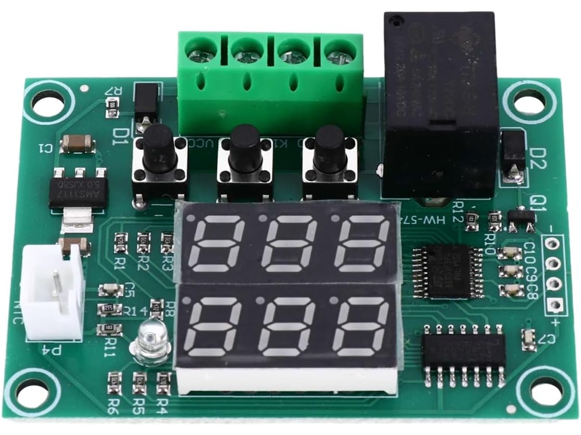 Módulo De Controle De Temperatura Dc 12v Controlador De Termostato Digital