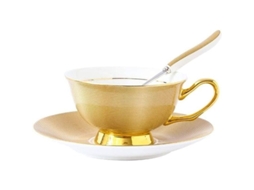 2026 taza de Cerámica Estilo Nórdico Con Borde Dorado para Café Té Y Regalos Festivos