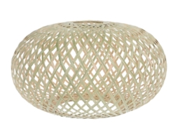 Lurelia Abajur De Bambu Chinês Trançado, Para Sala E Quarto, 20x20x15 Cm, Design Decorativo