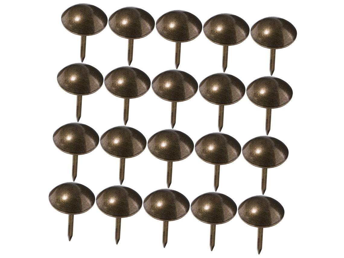 Conjunto De 100 Tachas Decorativas Ferro Para Estofamento Sofás