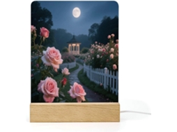 Luminária de LED com base em acrílico para banheiro, corredor, quarto e sala de estar.