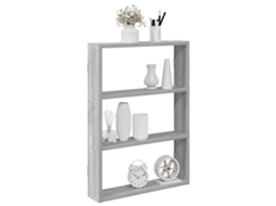 Vidaxl Prateleira Parede 43x9x60 Cm Deriv. De Madeira Cinza Sonoma