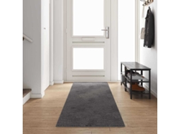 Vidaxl Runner De Carpete Cinzento 80 X 400 Cm 100% Polipropileno Tuft