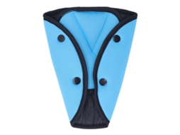 Ajustador De Cinto Infantil Triangular Absorve Vibrações Seguro Estável Algodão Transpiravel Azul Para Carro