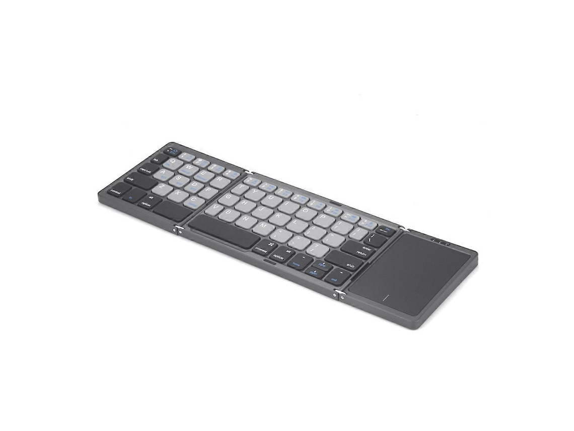 Teclado Bluetooth Dobrável Teclado Sem Fio Preto E Branco Ly Ebike