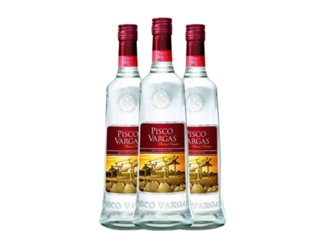 Aguardente Pisco VARGAS Quebranta Reserva Privada Reserva (0.7 L - 3 Unidades)