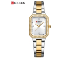 Relógio Feminino Retangular Com Strass, Elegante E Delicado.