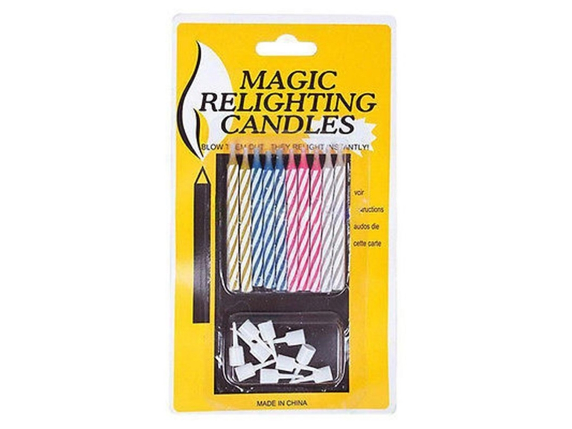 Primerox 10pcs Velas de Recarregamento Engraçadas para Aniversário Natal Festas Brincadeiras