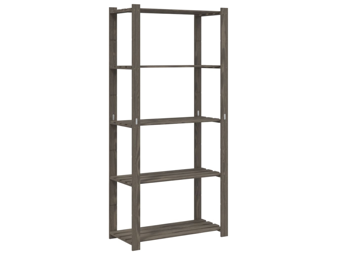 Storage Rack, Storage Racks Vidaxl Cinzeto Madeira De Pinho (80 X 38 X 170 Cm)
