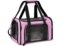 Transportadora Portátil Dobrável Eifson 50x34x34cm Tamanho Xl (rosa)