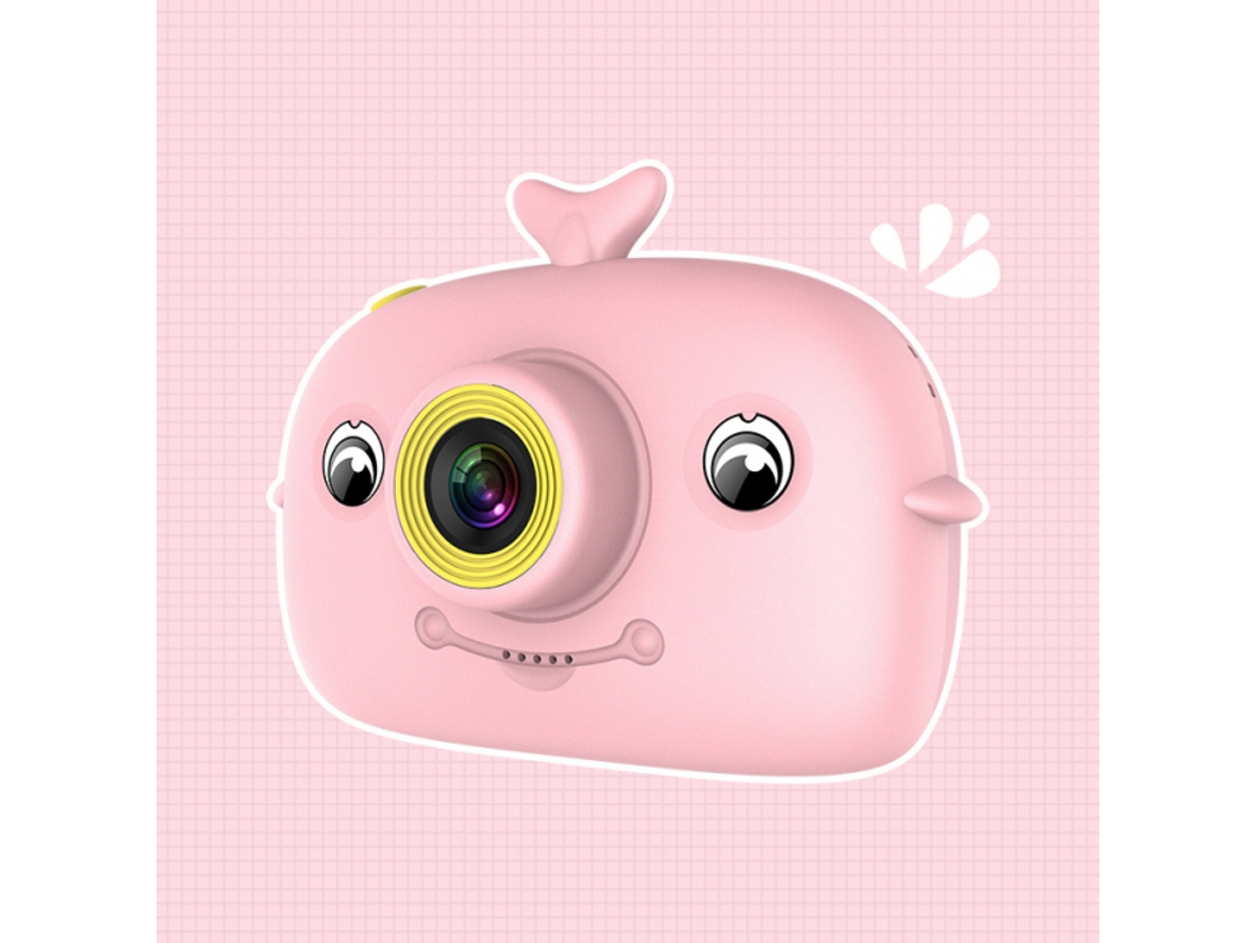Câmera Digital Infantil Rosa Com Tela De 2,0 Polegadas, 1080p Hd, Câmera Infantil Usb Brilvibera