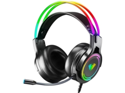 Headset para Jogos Bluetooth 5.3 JIAPEI com Microfone, Drivers 50 mm e Som 7.1