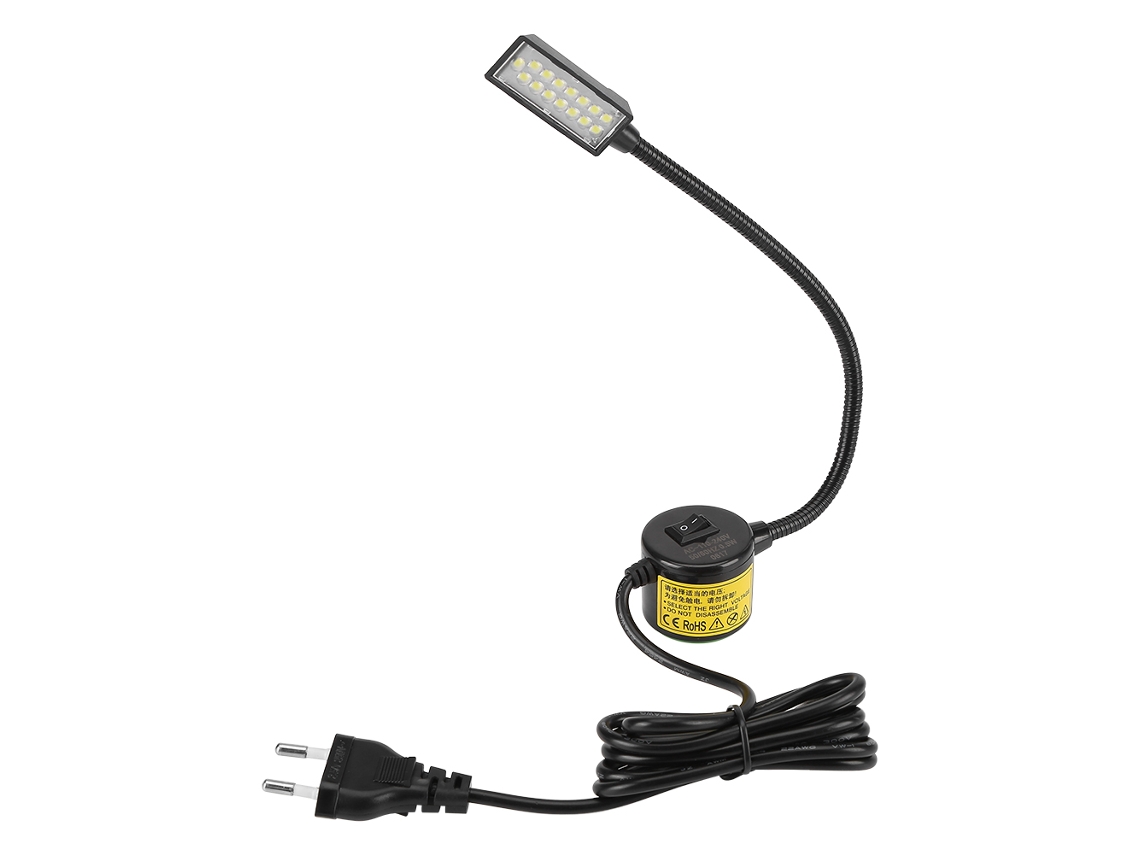 Luz Led para Máquina de Costura com Base de Montagem Magnética, Plugue Europeu, Acessórios para Máquina de Costura AQUAFORGE