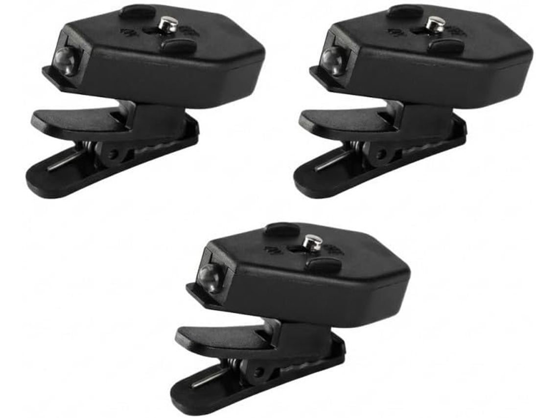Conjunto De 3 Luminárias Leitura Led Recarregáveis Com Clipe Modos Cor Haste Flexível Sem Cintilação Para E Viagens