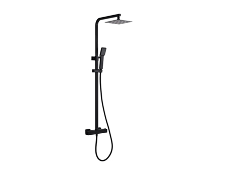Coluna de Duche Extensível Termostática Preta Fosca MICE COLLECTION