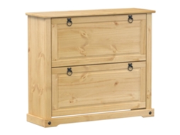 Shoe Cabinet, Shoe Cabinets Vidaxl Marrom Madeira De Pinho (n/a)