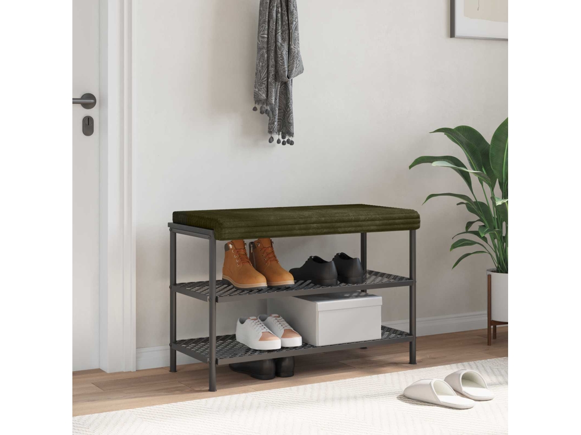 Vidaxl Almofada De Banco Veludo Cotelê Verde Profundidade 35 Cm