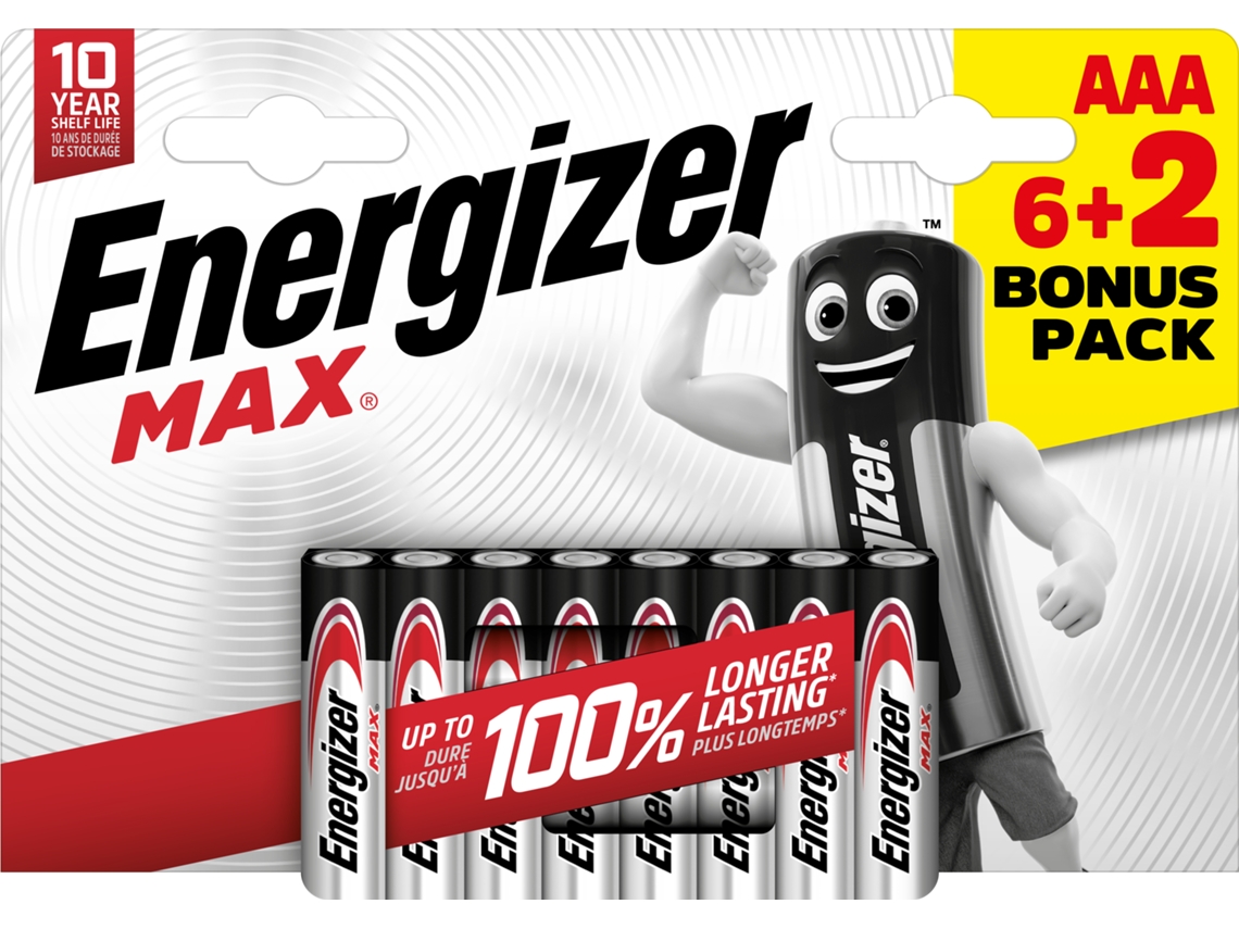 ENERGIZER Pilha Alcalina Max Lr03 Aaa Blister com 62 Unidades.