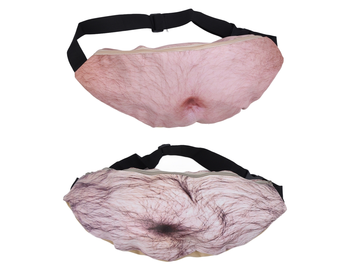 Ats 2pcs Barrigón Falso 3d Bolsos Cintura para Regalos de Navidad