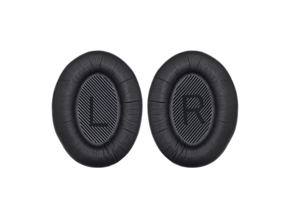 Set 2 Almofadas Zruxe Para Auscultadores Bose Qc2, Qc15, Qc25, Qc35, Ae2, Soundtrue, Soundlink (pele Natural, Preta)