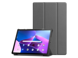 Capa Para Tablet Lurelia, Compatível Com Lenovo Xiaoxin Pad P12 12.7 Tb370fu 12,7", Cinza, Couro Sintético, Dobrável Com Suporte, Função Sono