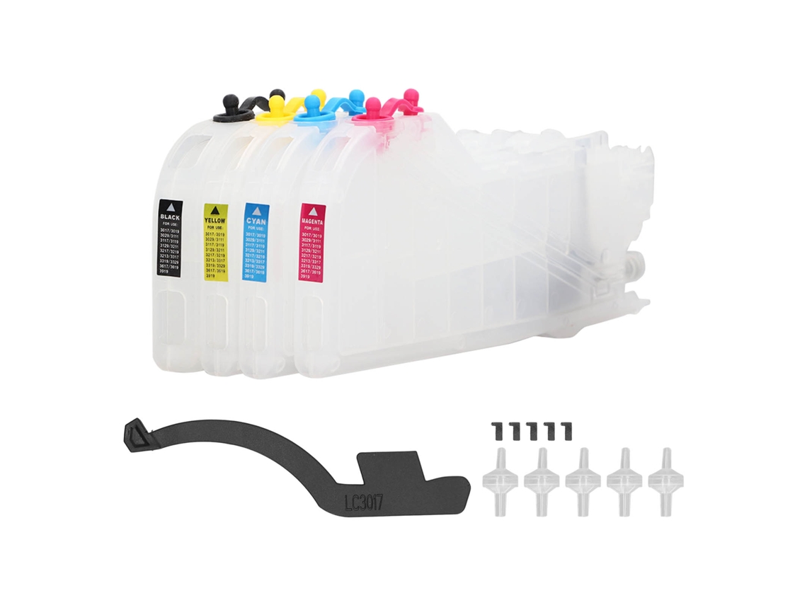 Conjunto de 4 Cartuchos de Tinta Lc3029 para Impressora Inkjet Preto Magenta Azul Amarelo com Chips Compatíveis