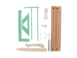 Kit De Encadernação Diário Artesanal Kit De Encadernação Portátil Com Furador E Instruções (fran Vayotoy