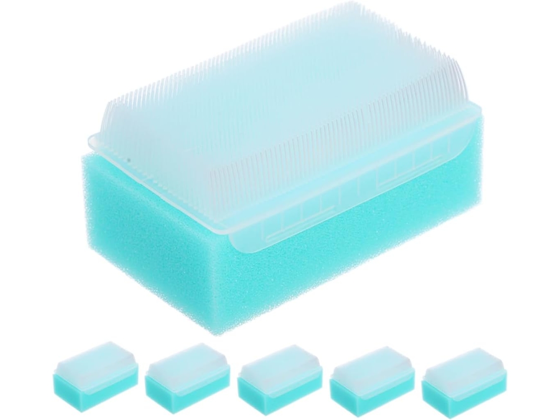 Conjunto De 6 Escovas Sensoriais Popetpop Para Meninos E Meninas, Escova De Banho Reutilizável Com Cerdas Macias Para