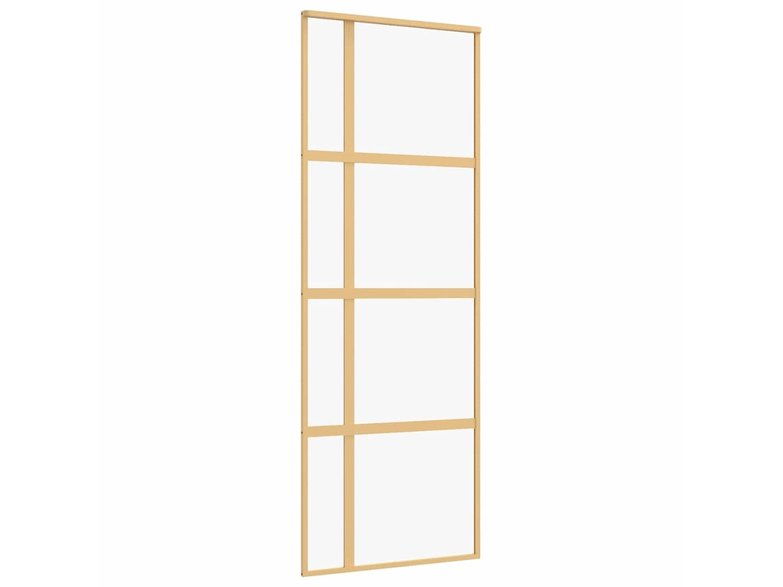 Porta Deslizante 76x205 Cm Vidro Esg/alumínio Dourado MAISON EXCLUSIVE