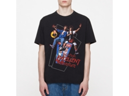 Rockinstone Bill And Ted Flying Black Adult T-shirt Size:xxl