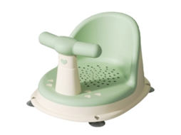 Mali assento de Banho para Bebê Ajustável Ergonômico Antiderrapante com Ventosas Fortes Verde