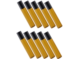 De 10 Frascos De Vidro Recarregáveis Com Tampa Esférica Para Óleos Essenciais E Perfumes.