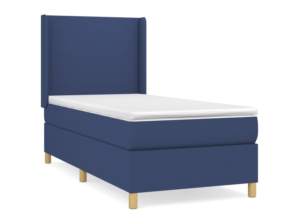 Box Spring Bed, Box Spring Beds Vidaxl Azul Tecido (100 X 200 Cm)