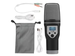 Microfone profissional para KTV EOOCOO com efeito de reverb