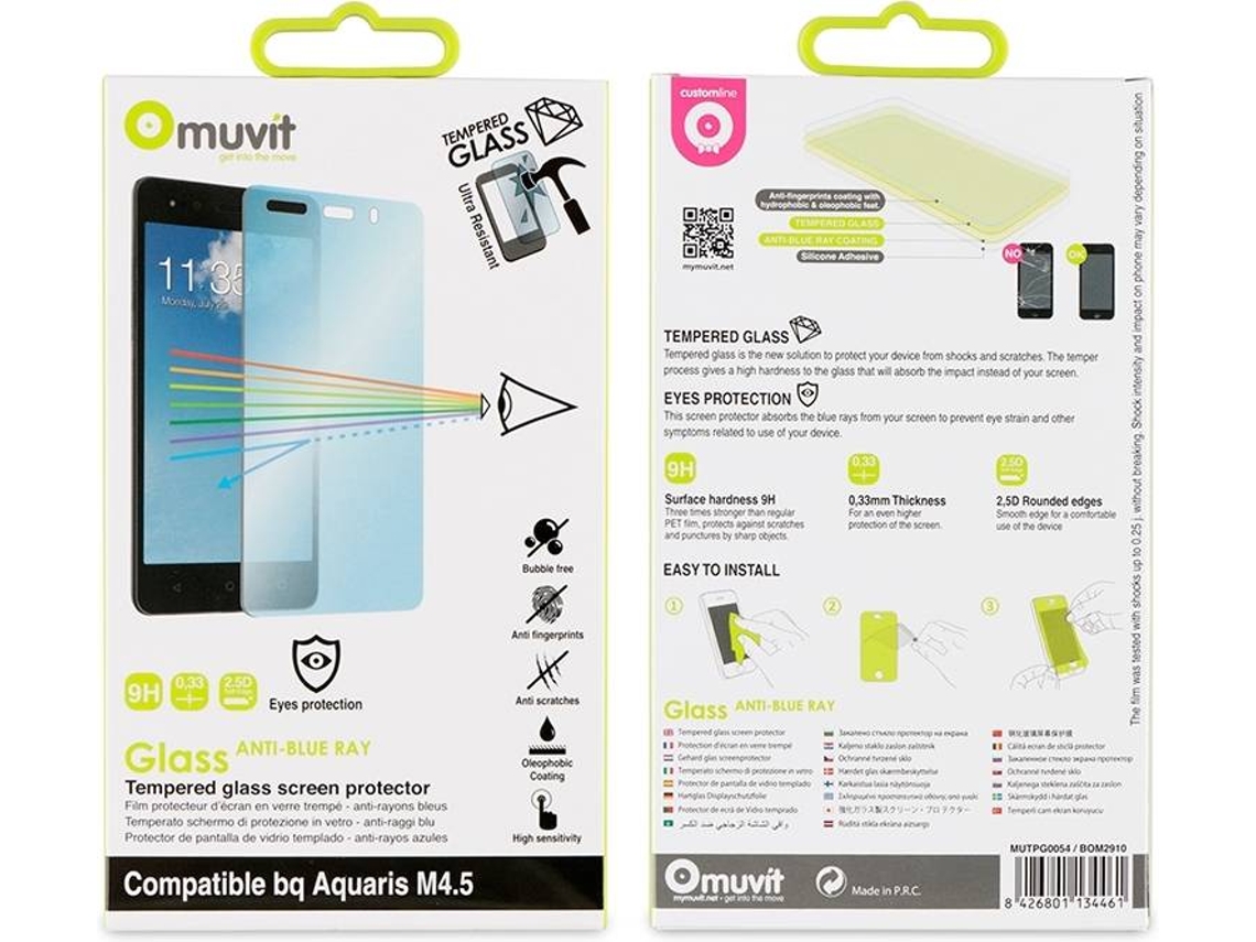 Pelicula de Vidro MUVIT Aquaris M4.5«A4.5