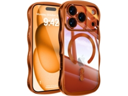 Capa Protetora Waveform, Capa Protetora À Prova De Choque Em Silicone Líquido Com Proteção Para A Câmera, Laranja