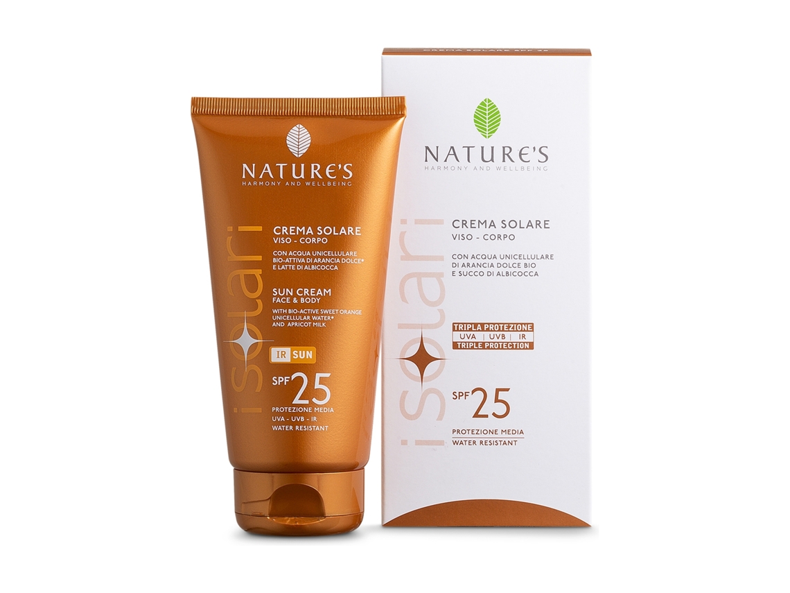 Nature's - Creme solar para rosto e corpo com FPS 25 150 ml de creme